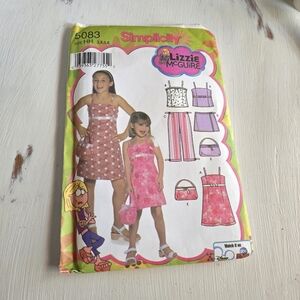 Simplicity Lizzie McGuire Pink Fashion Pattern
